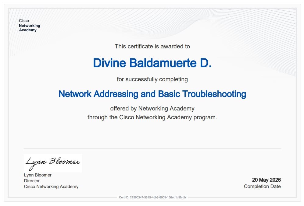 Networking Troubleshooting Certification